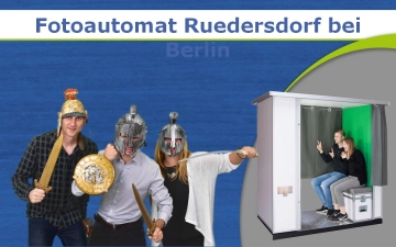 Eine Fotobox in Rüdersdorf bei Berlin für Firmenevents oder Hochzeiten mieten