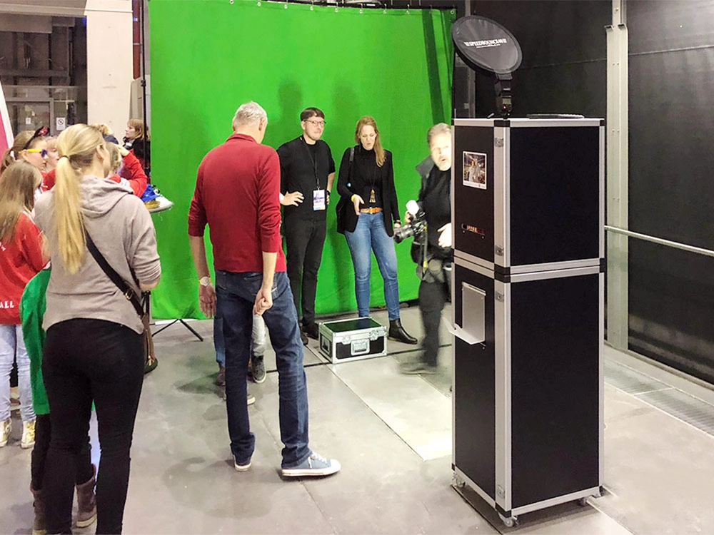 Fotobox-System mieten mit Greenscreen