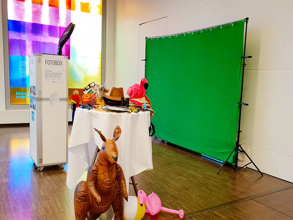 Fotobox (Photobooth) mieten mit Greenscreen