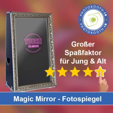 In Alpen einen Magic Mirror Fotospiegel mieten