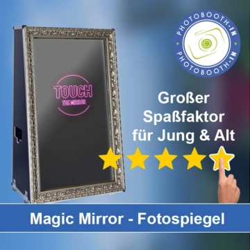 In Arnstein (Sachsen-Anhalt) einen Magic Mirror Fotospiegel mieten