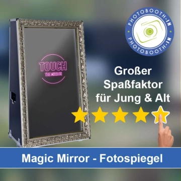 In Arzberg (Oberfranken) einen Magic Mirror Fotospiegel mieten