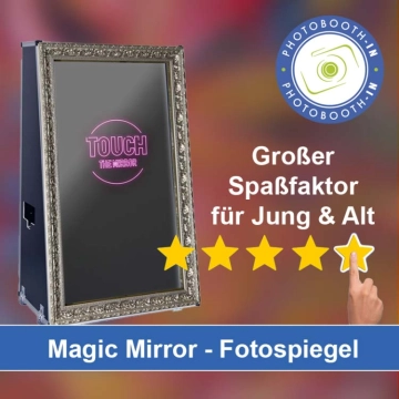 In Asbach-Bäumenheim einen Magic Mirror Fotospiegel mieten