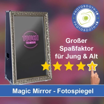 In Aschaffenburg einen Magic Mirror Fotospiegel mieten