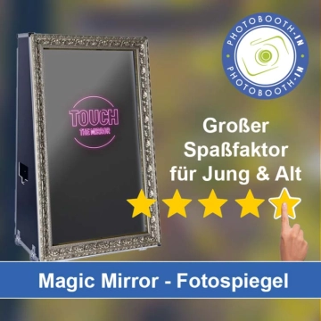 In Aßlar einen Magic Mirror Fotospiegel mieten