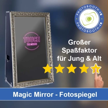 In Aumühle einen Magic Mirror Fotospiegel mieten