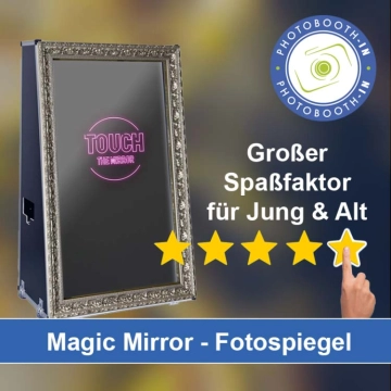 In Bad Berneck im Fichtelgebirge einen Magic Mirror Fotospiegel mieten