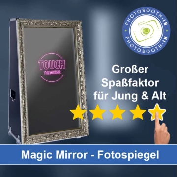 In Bad Schmiedeberg einen Magic Mirror Fotospiegel mieten