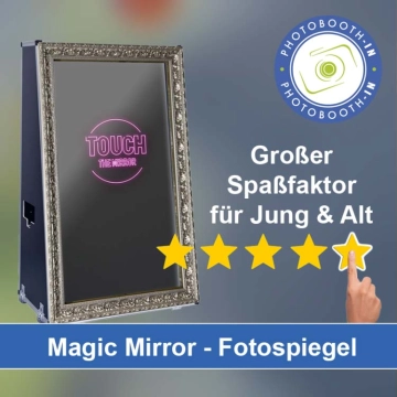 In Bönningstedt einen Magic Mirror Fotospiegel mieten