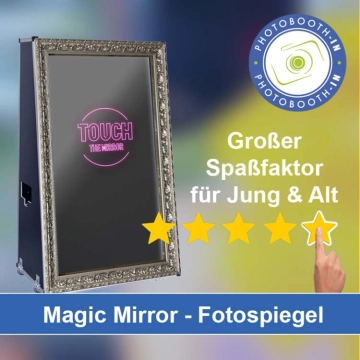 In Borkum einen Magic Mirror Fotospiegel mieten