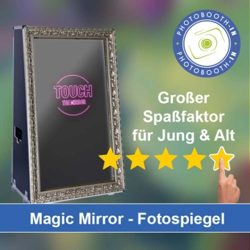 In Bosau einen Magic Mirror Fotospiegel mieten