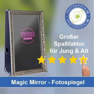 In Breitenbrunn/Erzgebirge einen Magic Mirror Fotospiegel mieten