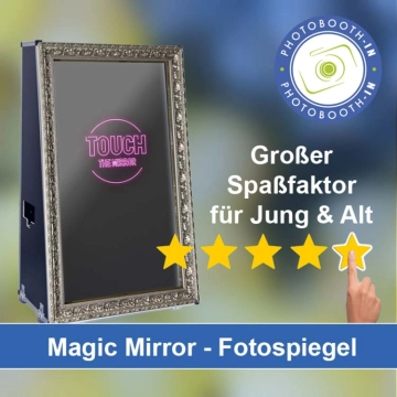 In Bruckberg (Niederbayern) einen Magic Mirror Fotospiegel mieten