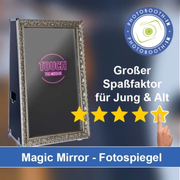 In Büdelsdorf einen Magic Mirror Fotospiegel mieten