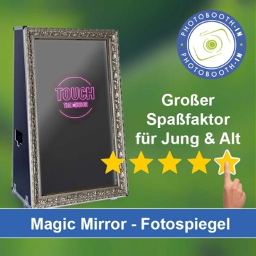 In Burg-Dithmarschen einen Magic Mirror Fotospiegel mieten