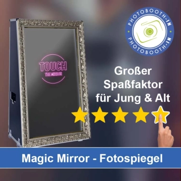 In Burgoberbach einen Magic Mirror Fotospiegel mieten