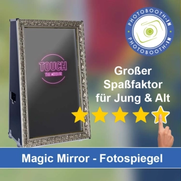 In Butzbach einen Magic Mirror Fotospiegel mieten
