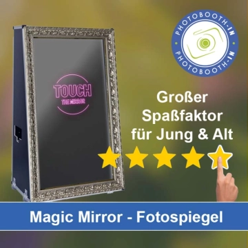 In Carlsberg einen Magic Mirror Fotospiegel mieten