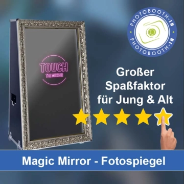 In Dessau-Roßlau einen Magic Mirror Fotospiegel mieten