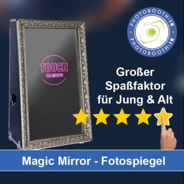 In Dörfles-Esbach einen Magic Mirror Fotospiegel mieten