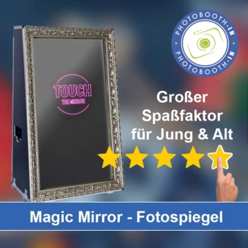 In Ebersbach-Neugersdorf einen Magic Mirror Fotospiegel mieten