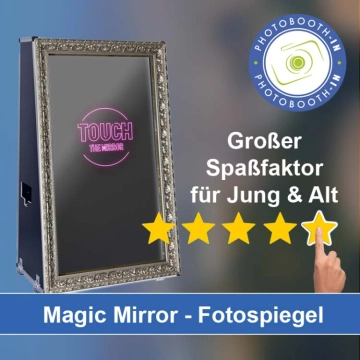 In Edermünde einen Magic Mirror Fotospiegel mieten