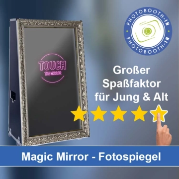 In Ehrenfriedersdorf einen Magic Mirror Fotospiegel mieten