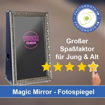 In Erkheim einen Magic Mirror Fotospiegel mieten