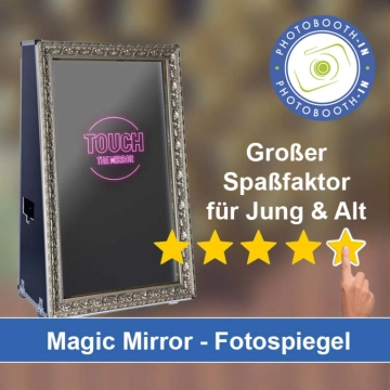 In Erlangen einen Magic Mirror Fotospiegel mieten