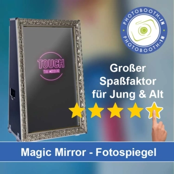In Finsing einen Magic Mirror Fotospiegel mieten