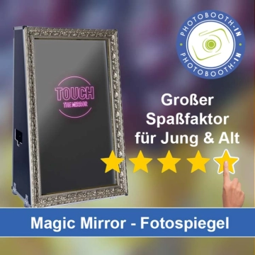 In Fredersdorf-Vogelsdorf einen Magic Mirror Fotospiegel mieten