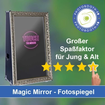 In Gäufelden einen Magic Mirror Fotospiegel mieten
