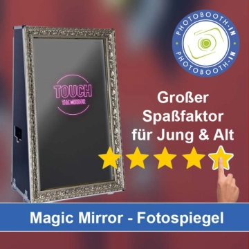 In Geringswalde einen Magic Mirror Fotospiegel mieten