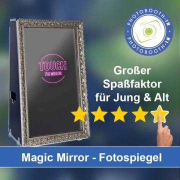 In Geyer einen Magic Mirror Fotospiegel mieten