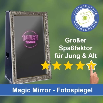In Gornau-Erzgebirge einen Magic Mirror Fotospiegel mieten