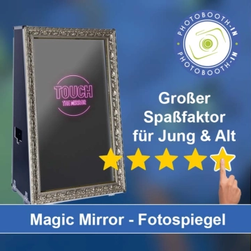 In Großwallstadt einen Magic Mirror Fotospiegel mieten
