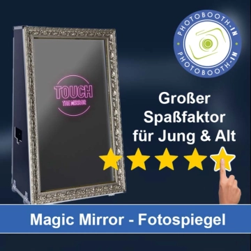 In Grünsfeld einen Magic Mirror Fotospiegel mieten