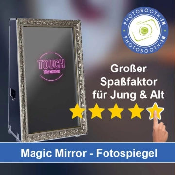 In Hallbergmoos einen Magic Mirror Fotospiegel mieten