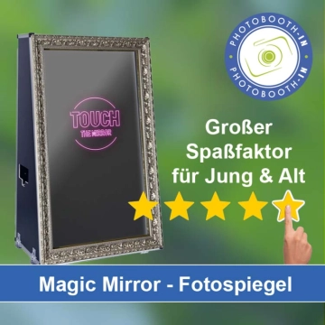 In Hartmannsdorf bei Chemnitz einen Magic Mirror Fotospiegel mieten