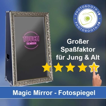 In Haselbachtal einen Magic Mirror Fotospiegel mieten