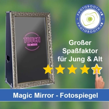 In Henstedt-Ulzburg einen Magic Mirror Fotospiegel mieten