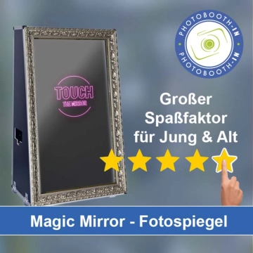In Höchstadt an der Aisch einen Magic Mirror Fotospiegel mieten