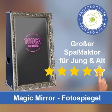 In Hösbach einen Magic Mirror Fotospiegel mieten