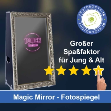 In Hohenlockstedt einen Magic Mirror Fotospiegel mieten