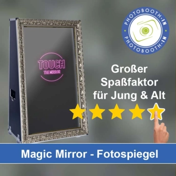 In Hoppegarten einen Magic Mirror Fotospiegel mieten