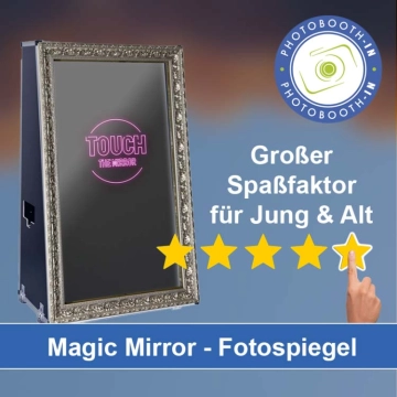 In Hünxe einen Magic Mirror Fotospiegel mieten