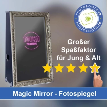 In Jahnsdorf/Erzgebirge einen Magic Mirror Fotospiegel mieten