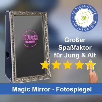 In Jettingen-Scheppach einen Magic Mirror Fotospiegel mieten