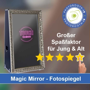In Jossgrund einen Magic Mirror Fotospiegel mieten
