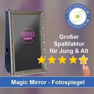 In Kemberg einen Magic Mirror Fotospiegel mieten